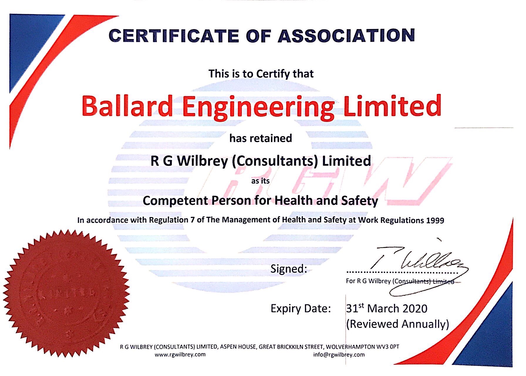 health-and-safety-ballard-engineering
